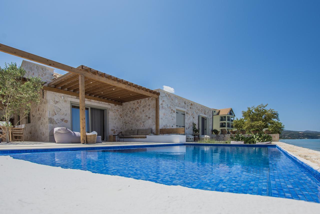 Niova Villa - Seafront, Private Pool And Ionian Sea Views, By Zantewize アリケス エクステリア 写真